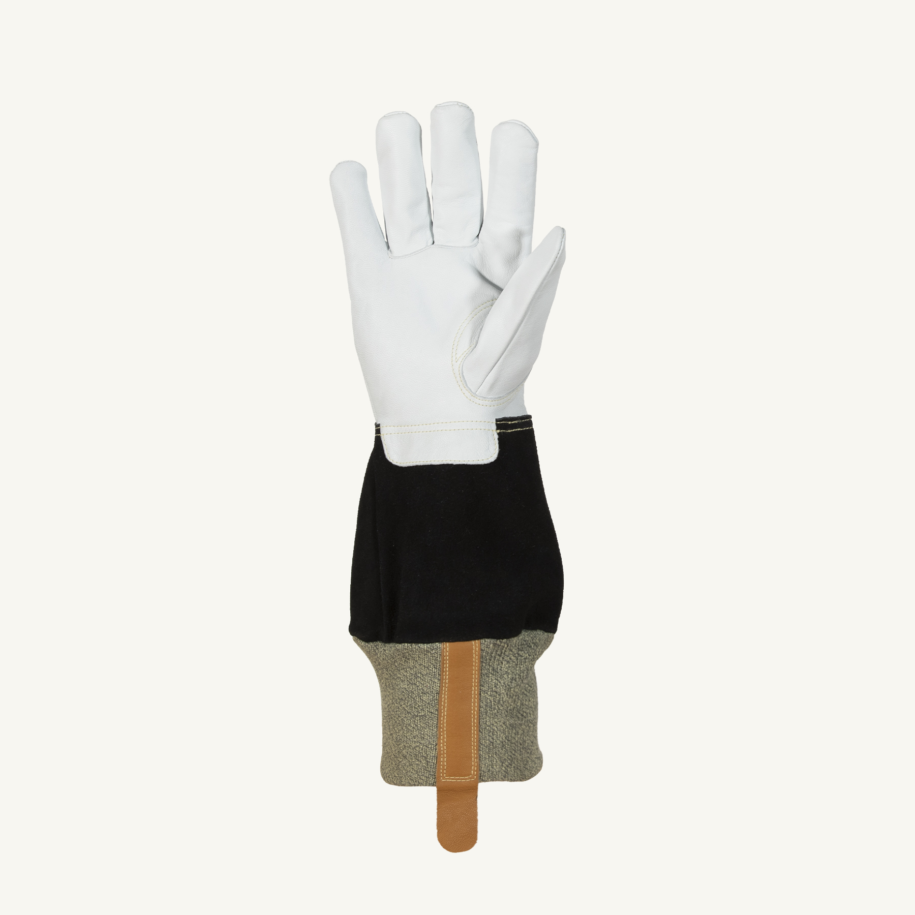 Superior Glove® Endura® 399GKGL5KW Gauntlet A4 Leather Glove with Pull Tab Knit Cuff - palm